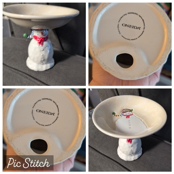 Oneida Cream Holiday Decor Snowman - Picture 1 of 4